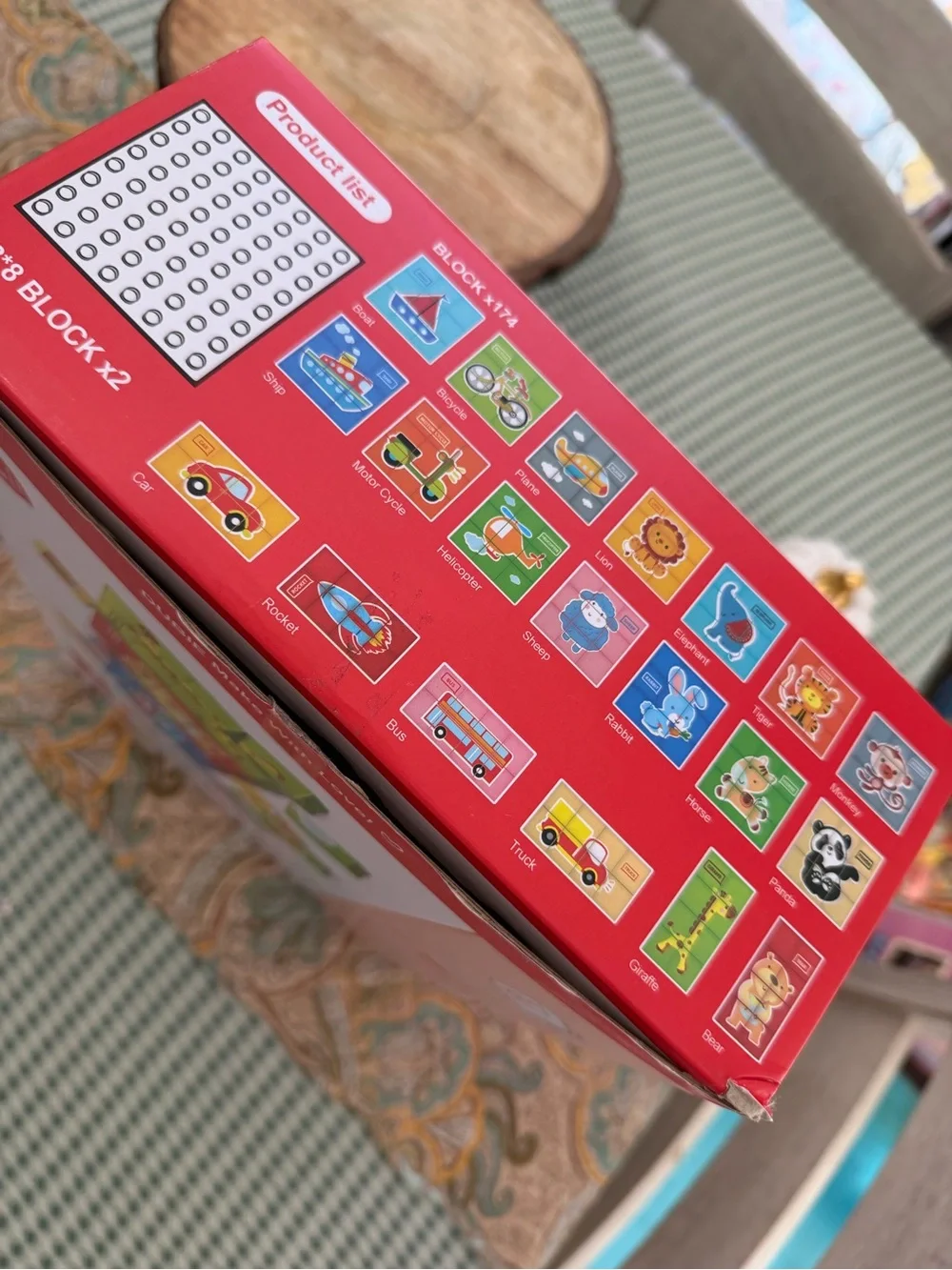 New Dubie Educational Puzzle Blocks Learning Cards Animals Transportation 176 Pc